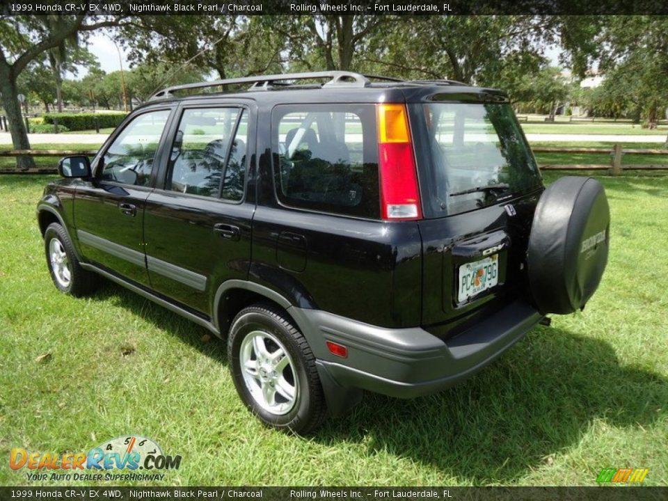1999 Honda CR-V EX 4WD Nighthawk Black Pearl / Charcoal Photo #8