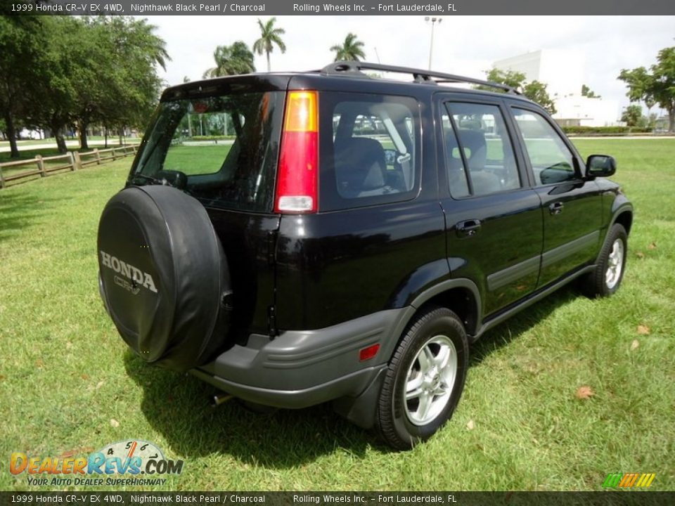 1999 Honda CR-V EX 4WD Nighthawk Black Pearl / Charcoal Photo #10