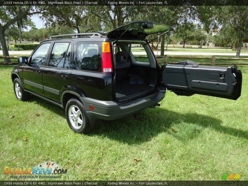 1999 Honda CR-V EX 4WD Nighthawk Black Pearl / Charcoal Photo #12
