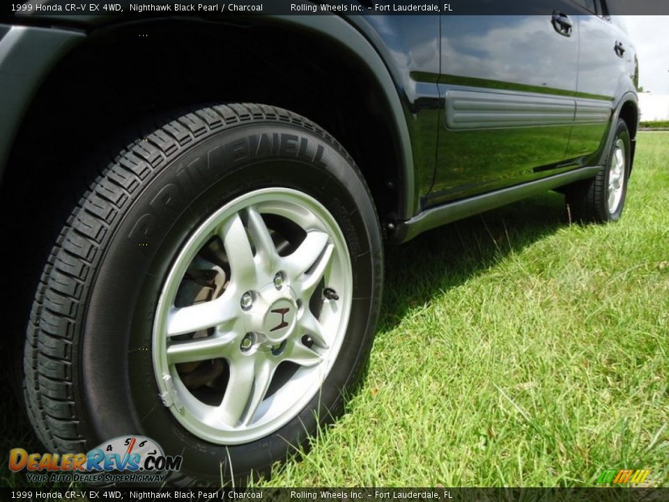 1999 Honda CR-V EX 4WD Nighthawk Black Pearl / Charcoal Photo #16