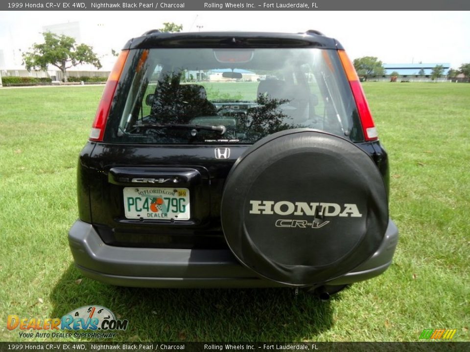 1999 Honda CR-V EX 4WD Nighthawk Black Pearl / Charcoal Photo #27