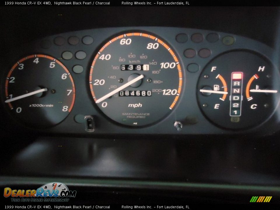 1999 Honda CR-V EX 4WD Gauges Photo #28