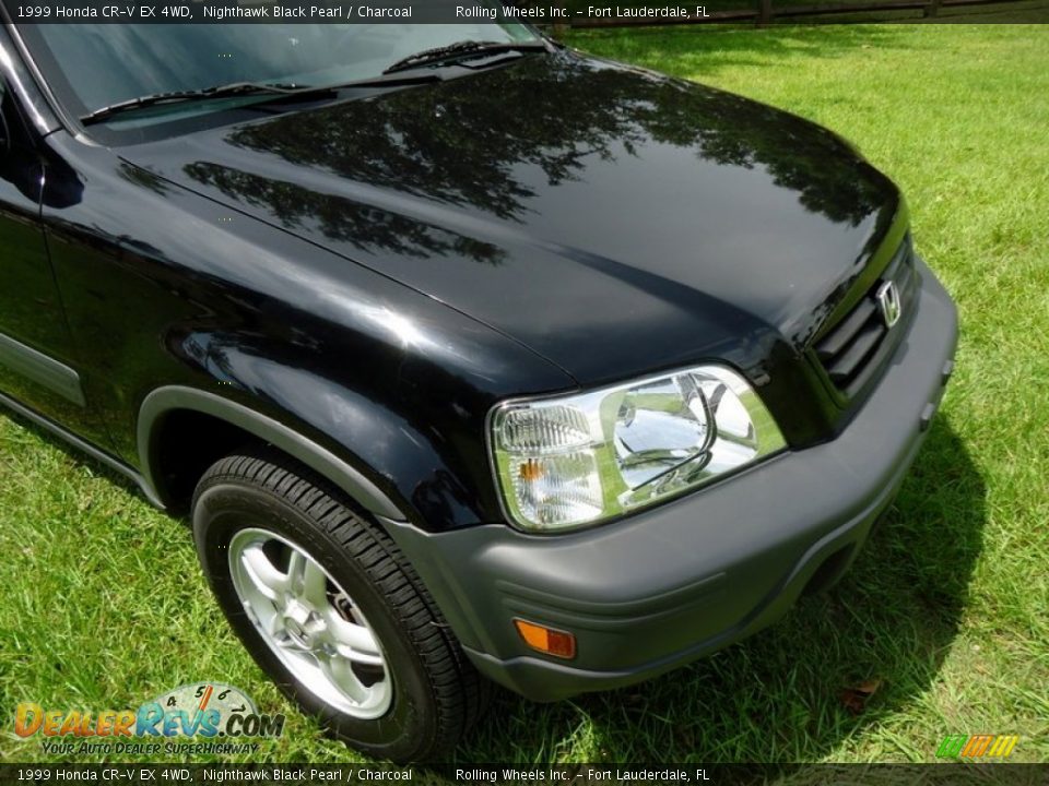 1999 Honda CR-V EX 4WD Nighthawk Black Pearl / Charcoal Photo #31
