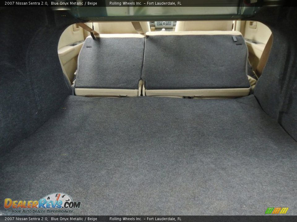 2007 Nissan Sentra 2.0 Blue Onyx Metallic / Beige Photo #23