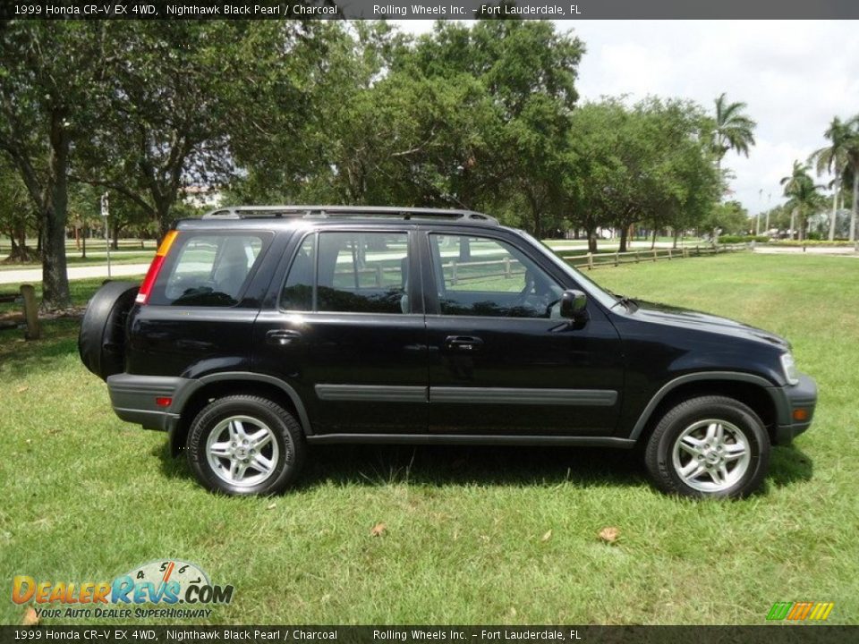 1999 Honda CR-V EX 4WD Nighthawk Black Pearl / Charcoal Photo #36