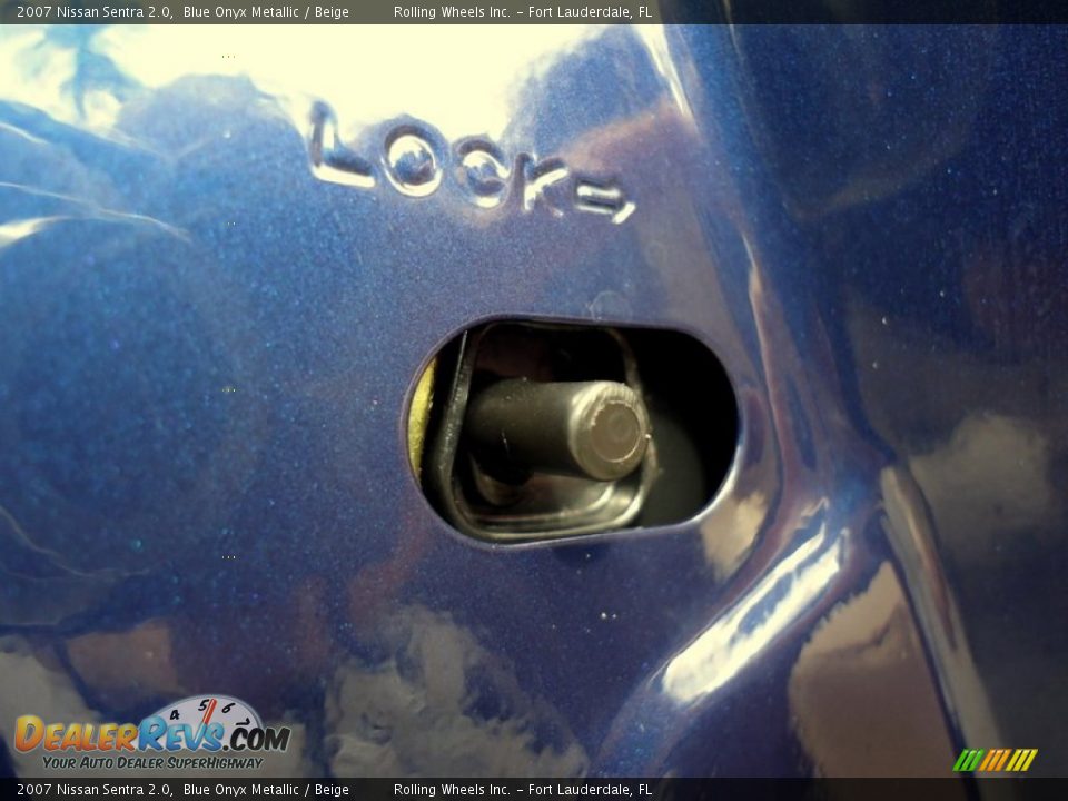 2007 Nissan Sentra 2.0 Blue Onyx Metallic / Beige Photo #26