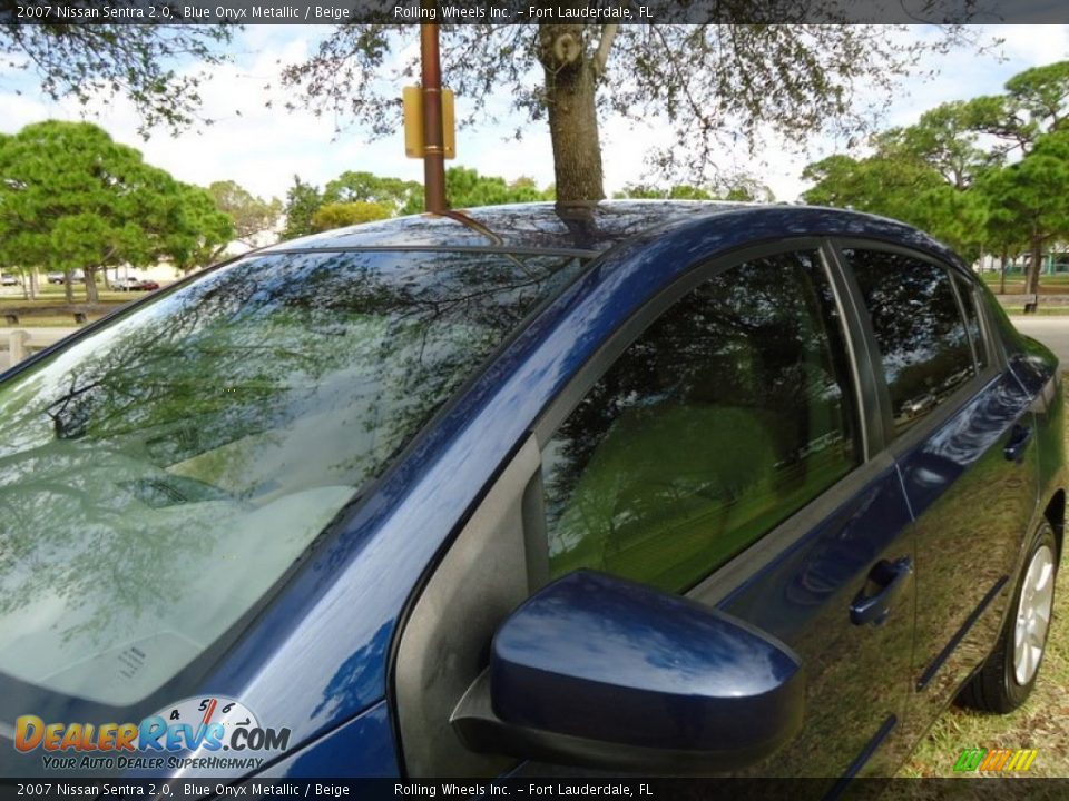 2007 Nissan Sentra 2.0 Blue Onyx Metallic / Beige Photo #30