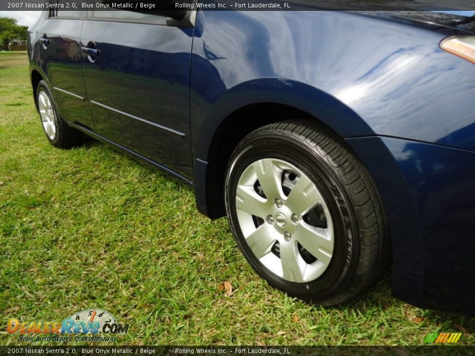 2007 Nissan Sentra 2.0 Blue Onyx Metallic / Beige Photo #33