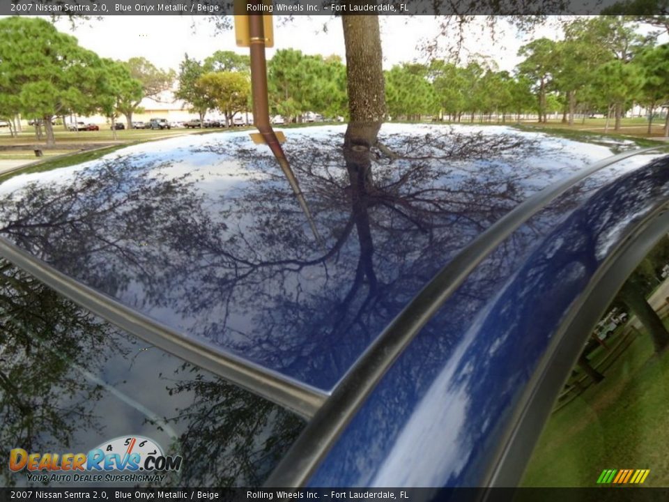 2007 Nissan Sentra 2.0 Blue Onyx Metallic / Beige Photo #36