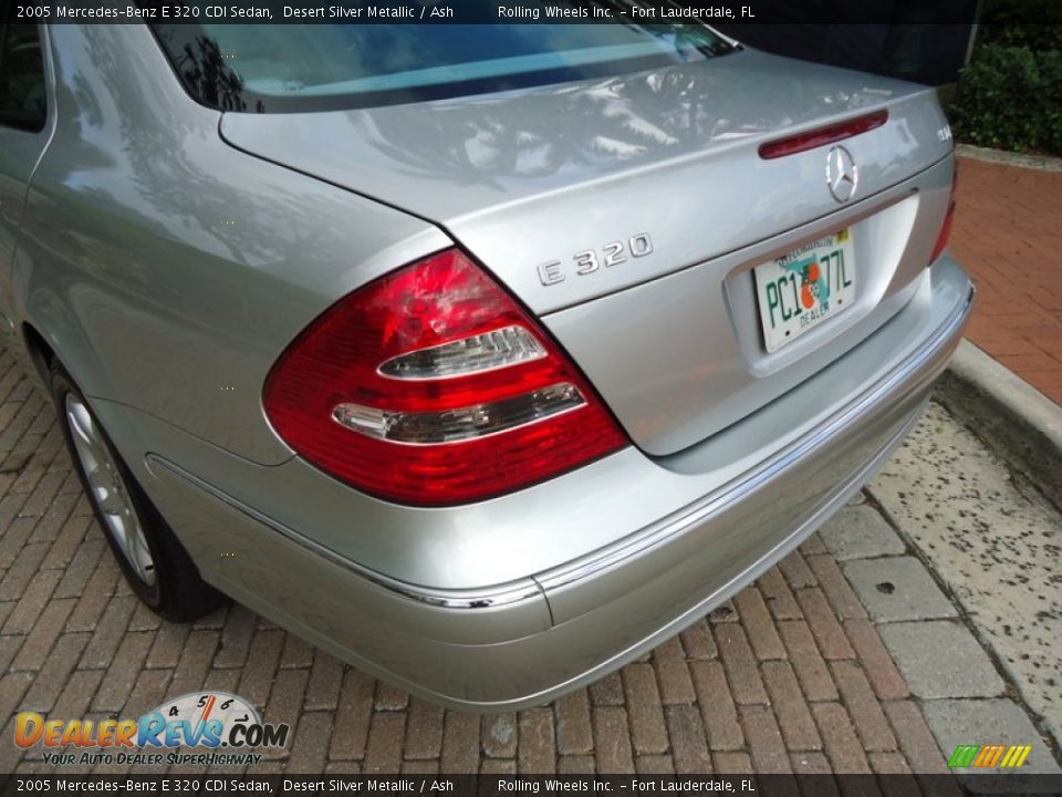 2005 Mercedes-Benz E 320 CDI Sedan Desert Silver Metallic / Ash Photo #31