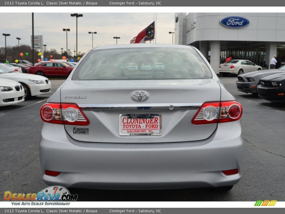 2013 Toyota Corolla L Classic Silver Metallic / Bisque Photo #5
