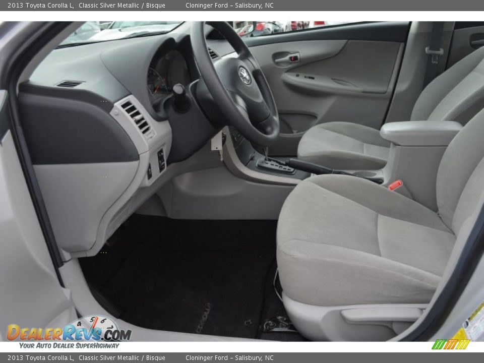 2013 Toyota Corolla L Classic Silver Metallic / Bisque Photo #9