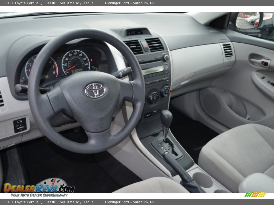 2013 Toyota Corolla L Classic Silver Metallic / Bisque Photo #10