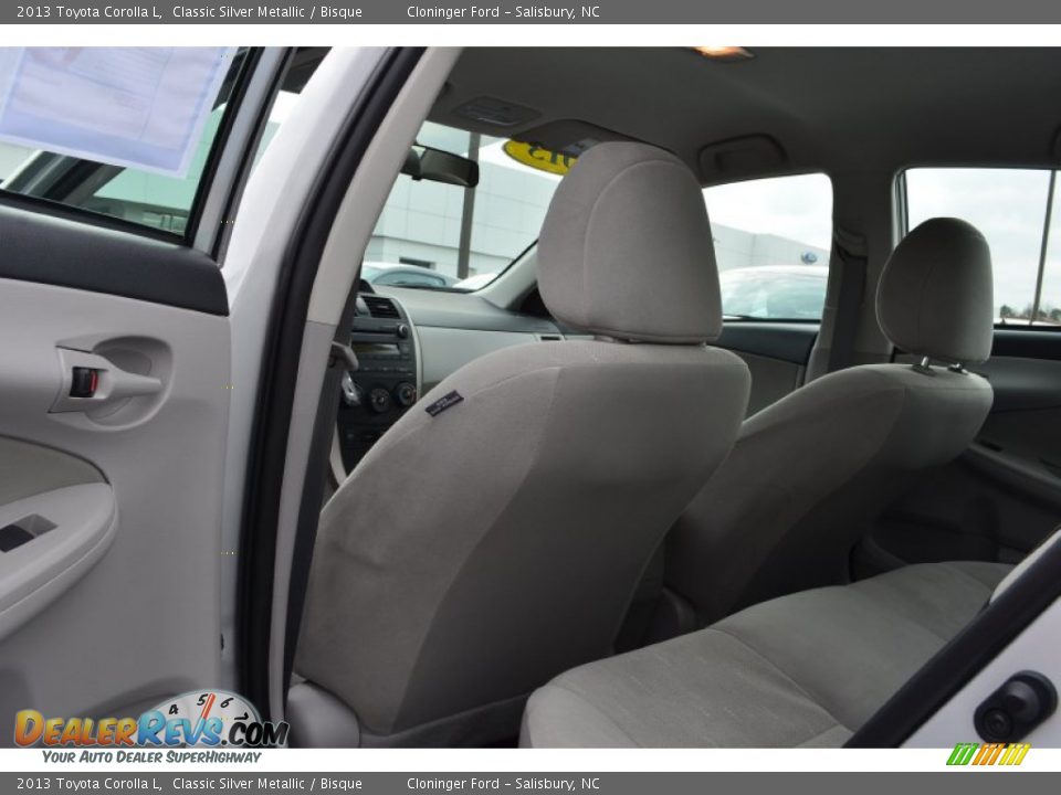 2013 Toyota Corolla L Classic Silver Metallic / Bisque Photo #11