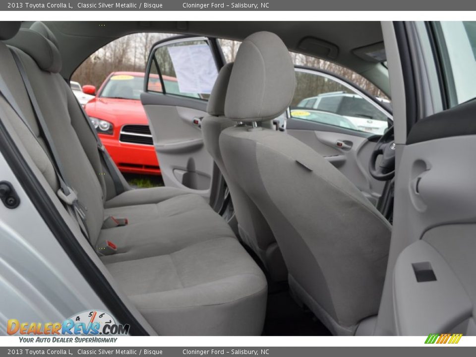 2013 Toyota Corolla L Classic Silver Metallic / Bisque Photo #12