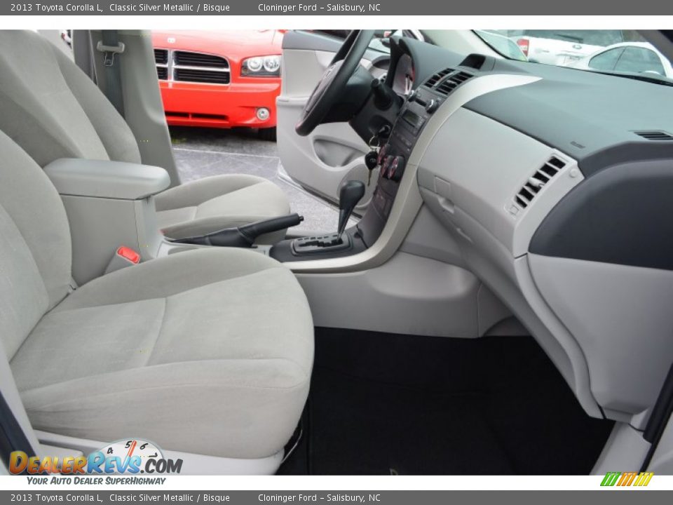2013 Toyota Corolla L Classic Silver Metallic / Bisque Photo #14