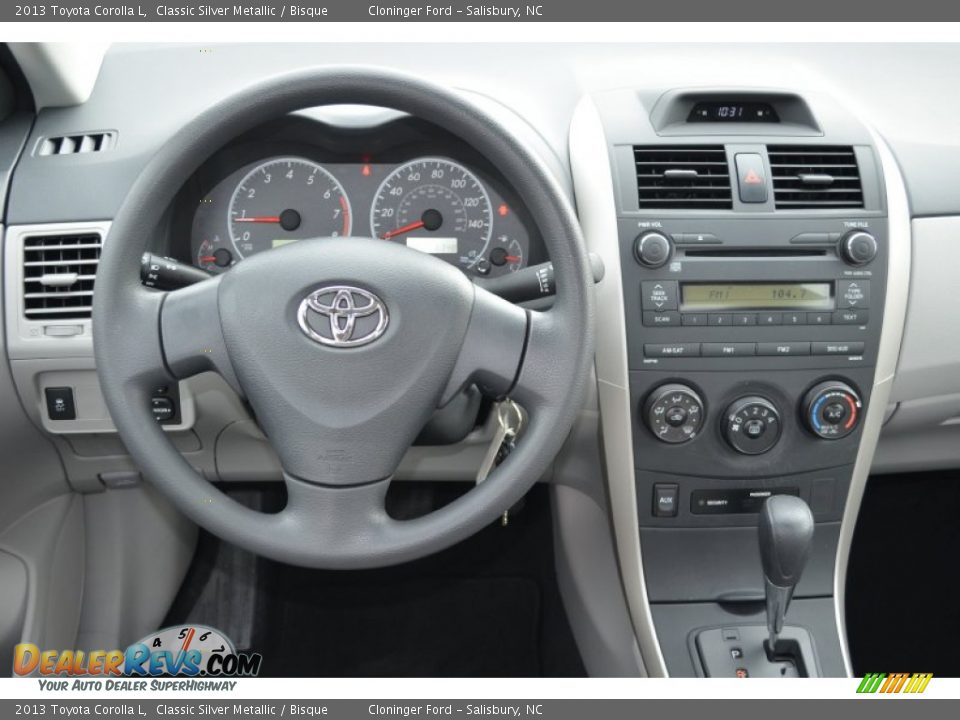 2013 Toyota Corolla L Classic Silver Metallic / Bisque Photo #20