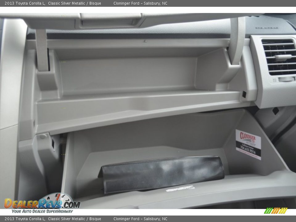2013 Toyota Corolla L Classic Silver Metallic / Bisque Photo #28