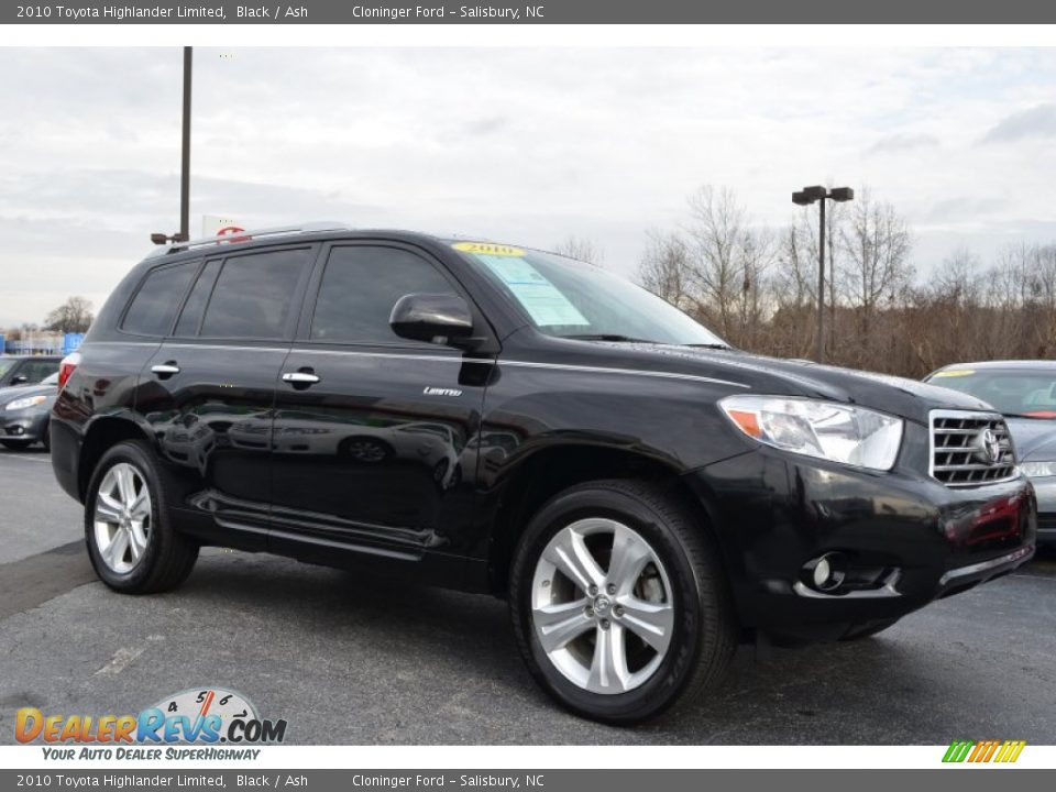 2010 Toyota Highlander Limited Black / Ash Photo #1