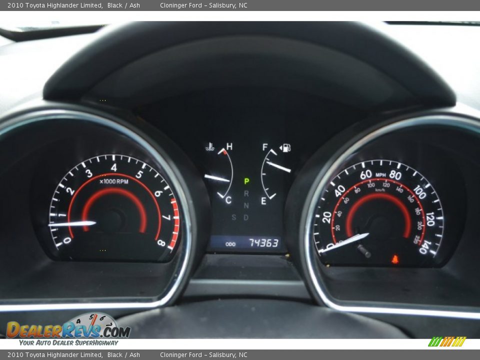 2010 Toyota Highlander Limited Black / Ash Photo #32