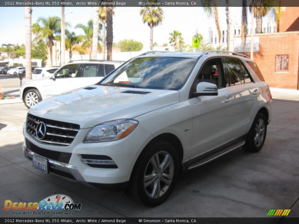 2012 Mercedes-Benz ML 350 4Matic Arctic White / Almond Beige Photo #5
