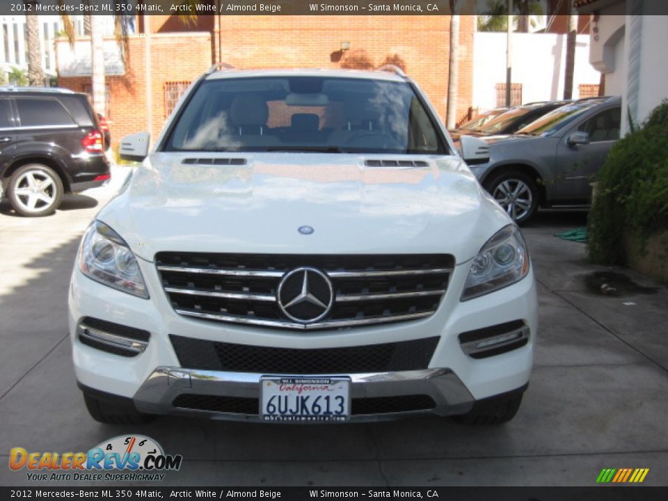2012 Mercedes-Benz ML 350 4Matic Arctic White / Almond Beige Photo #6