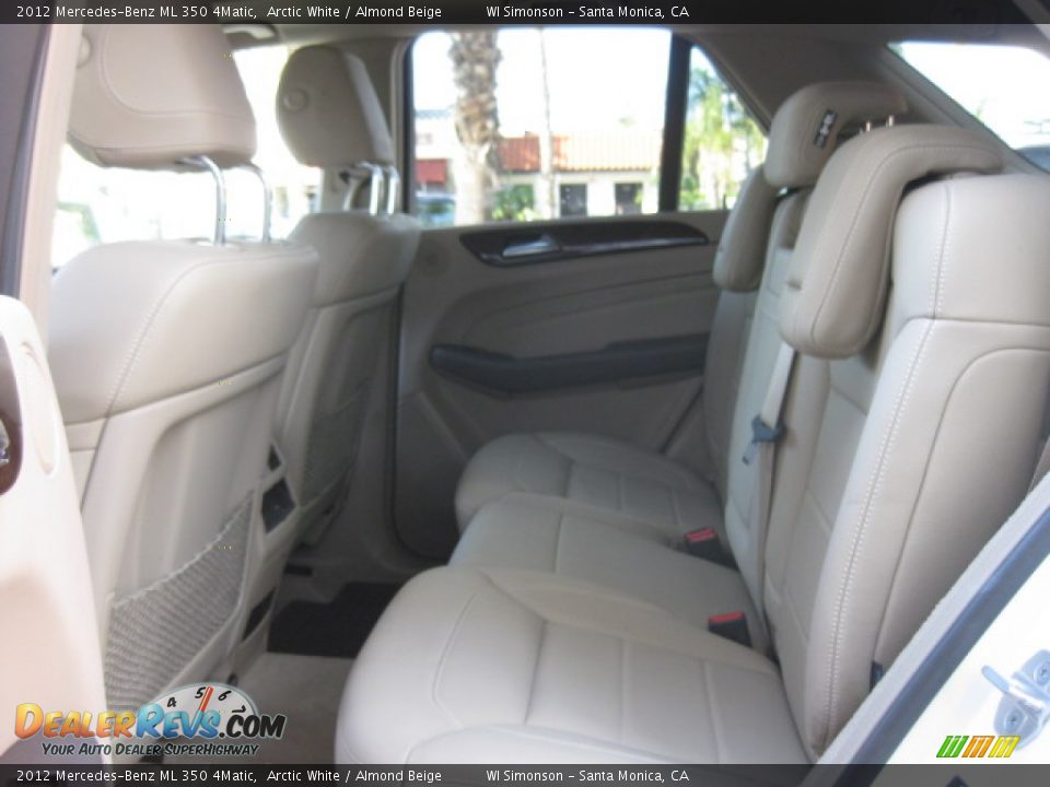 2012 Mercedes-Benz ML 350 4Matic Arctic White / Almond Beige Photo #20