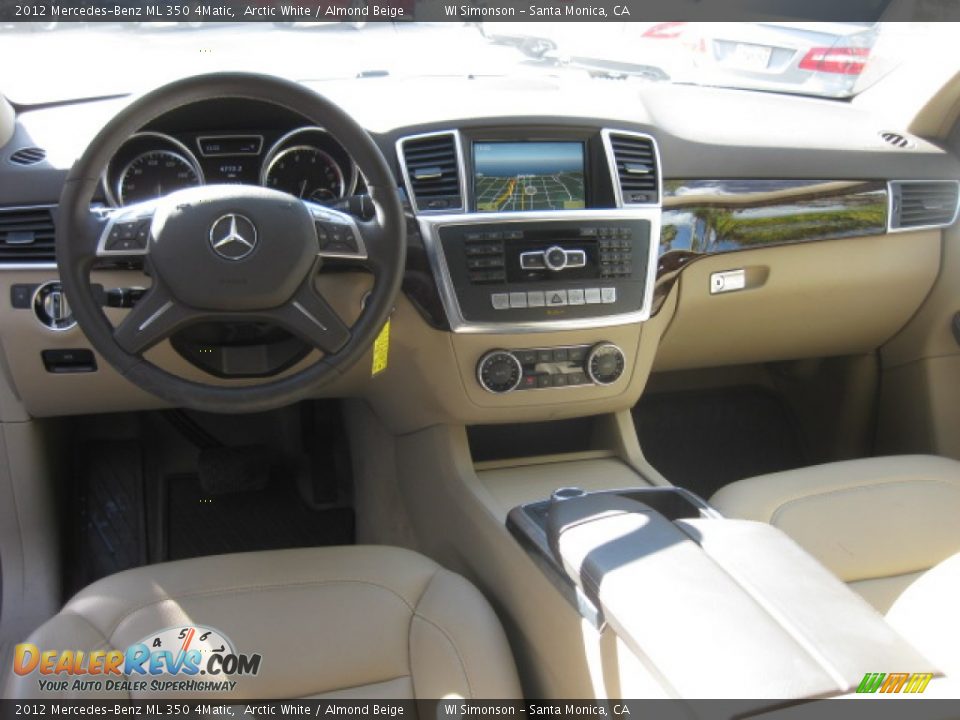 2012 Mercedes-Benz ML 350 4Matic Arctic White / Almond Beige Photo #21