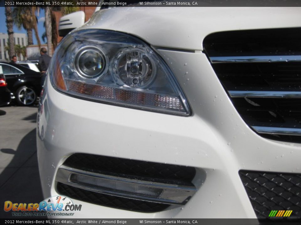 2012 Mercedes-Benz ML 350 4Matic Arctic White / Almond Beige Photo #23