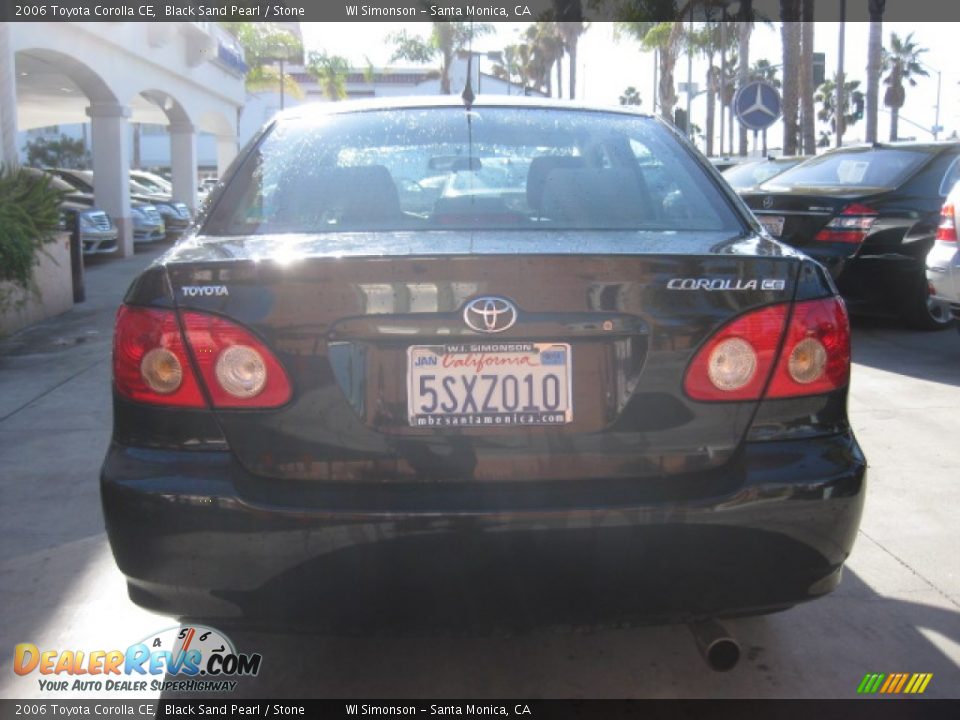 2006 Toyota Corolla CE Black Sand Pearl / Stone Photo #2