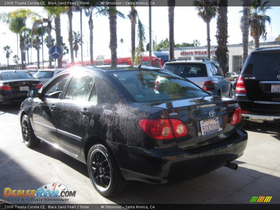 2006 Toyota Corolla CE Black Sand Pearl / Stone Photo #3