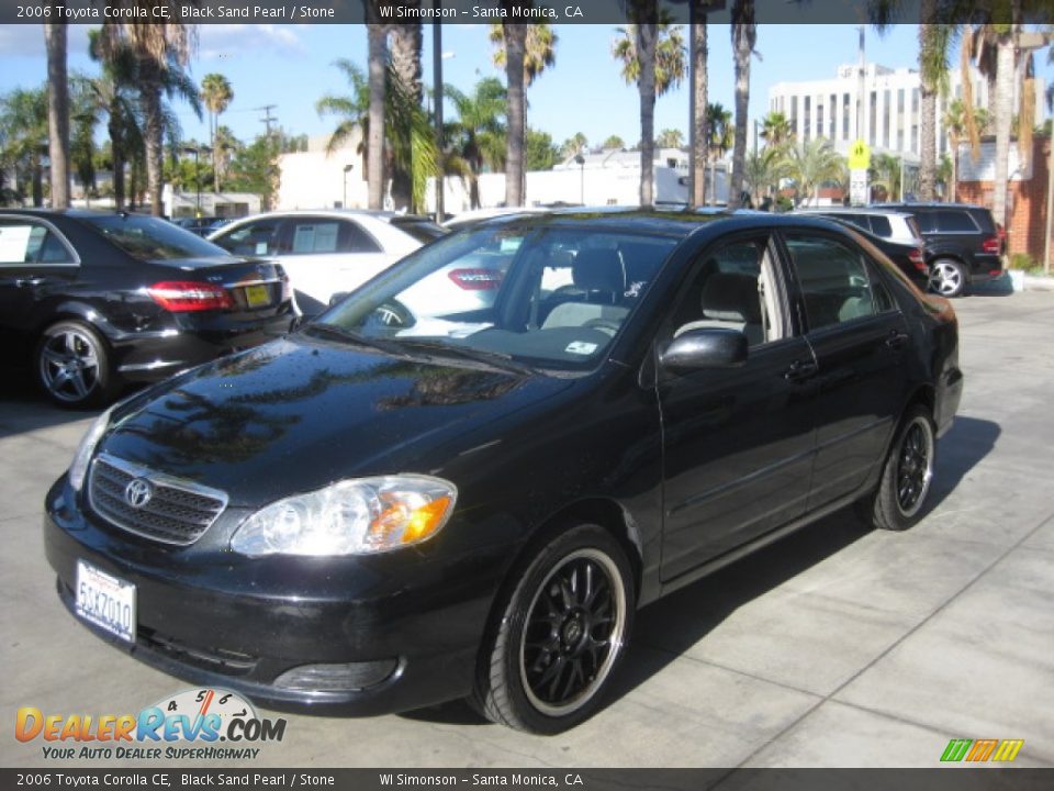 2006 Toyota Corolla CE Black Sand Pearl / Stone Photo #4