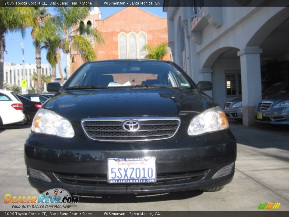 2006 Toyota Corolla CE Black Sand Pearl / Stone Photo #5