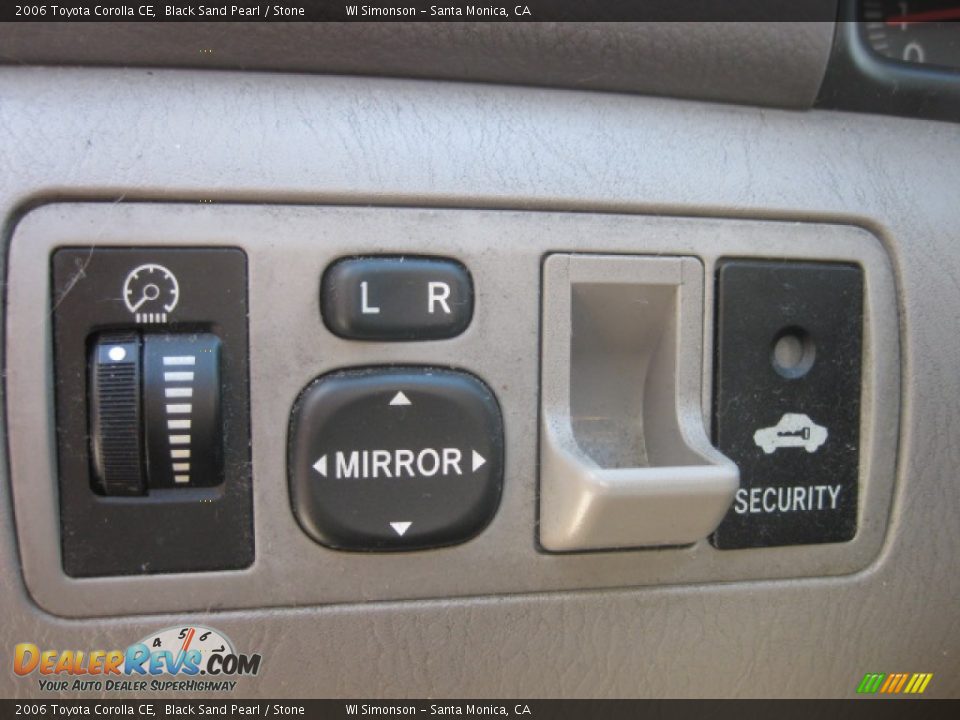 2006 Toyota Corolla CE Black Sand Pearl / Stone Photo #9