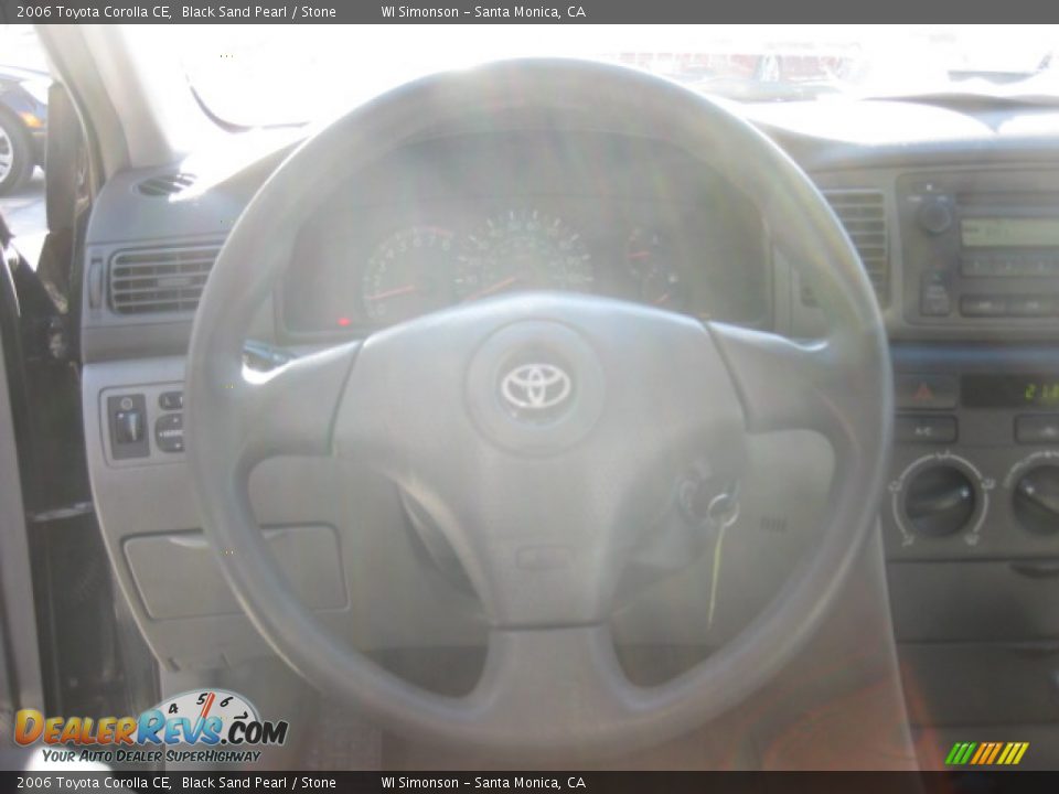 2006 Toyota Corolla CE Black Sand Pearl / Stone Photo #11