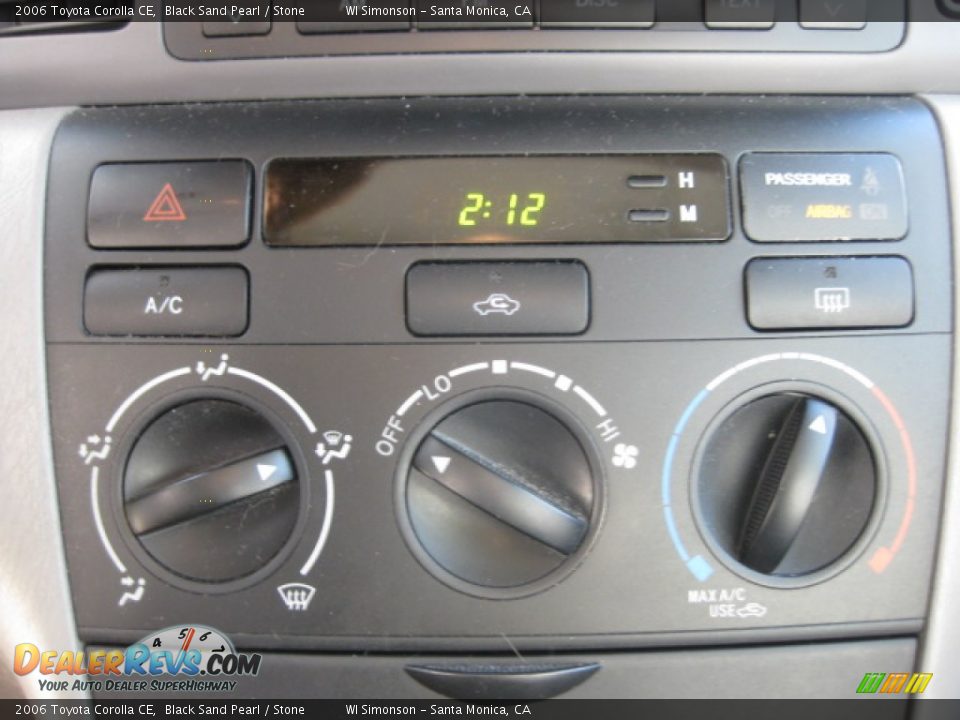 2006 Toyota Corolla CE Black Sand Pearl / Stone Photo #13
