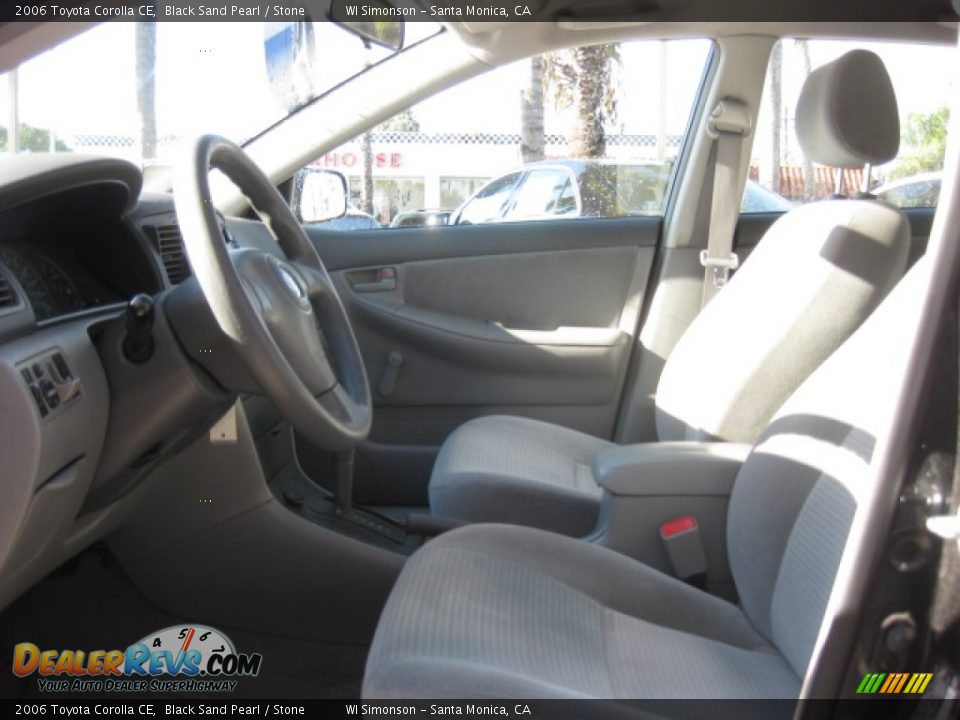 2006 Toyota Corolla CE Black Sand Pearl / Stone Photo #15