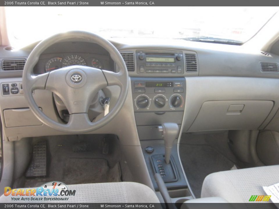 2006 Toyota Corolla CE Black Sand Pearl / Stone Photo #18