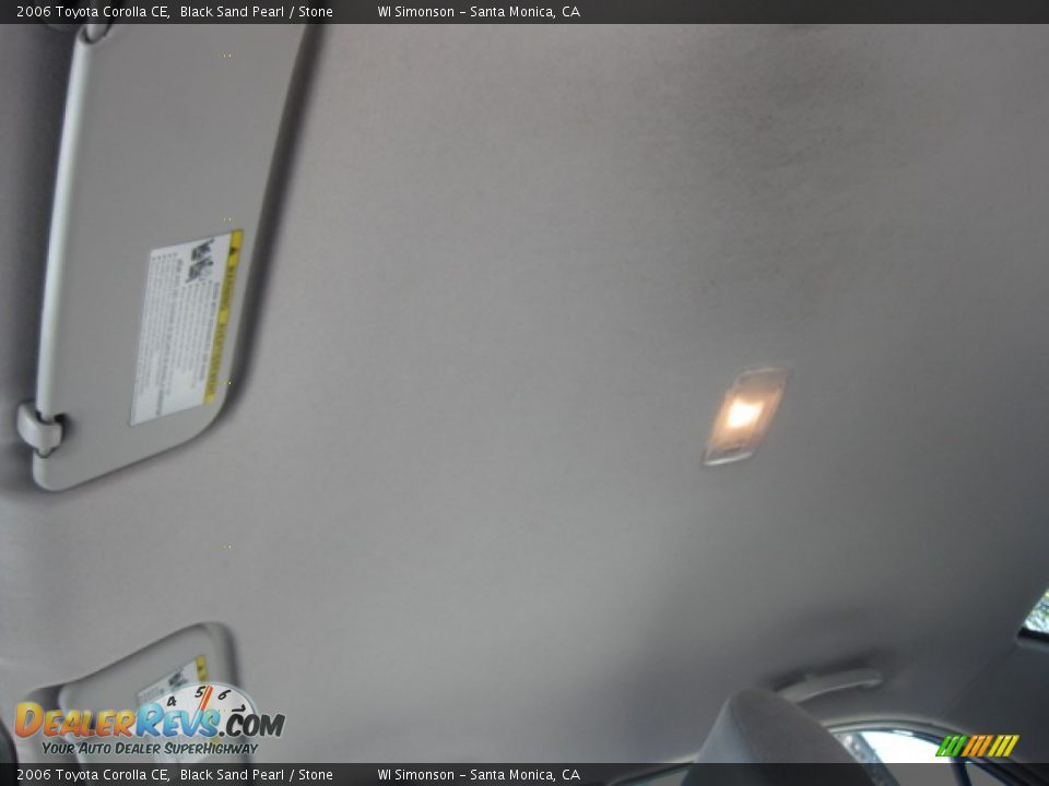2006 Toyota Corolla CE Black Sand Pearl / Stone Photo #19