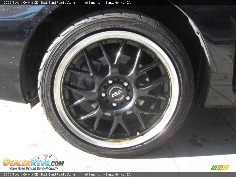 2006 Toyota Corolla CE Black Sand Pearl / Stone Photo #22