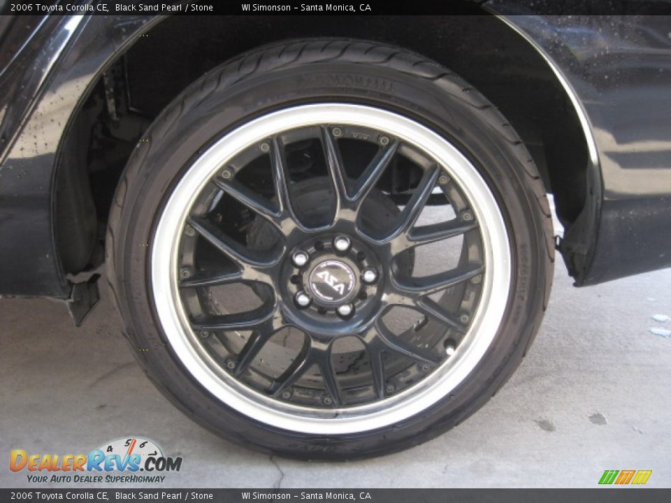 2006 Toyota Corolla CE Black Sand Pearl / Stone Photo #23