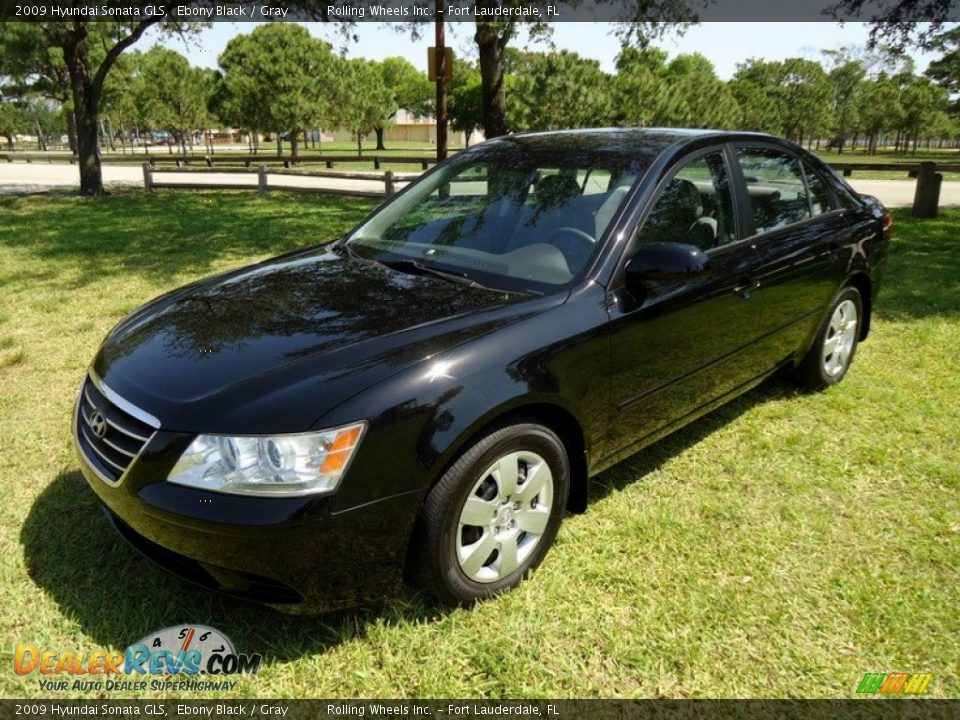 2009 Hyundai Sonata GLS Ebony Black / Gray Photo #1