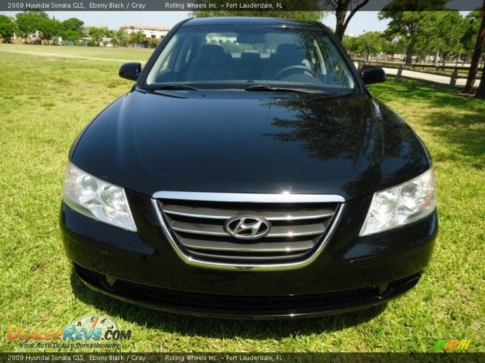 2009 Hyundai Sonata GLS Ebony Black / Gray Photo #6