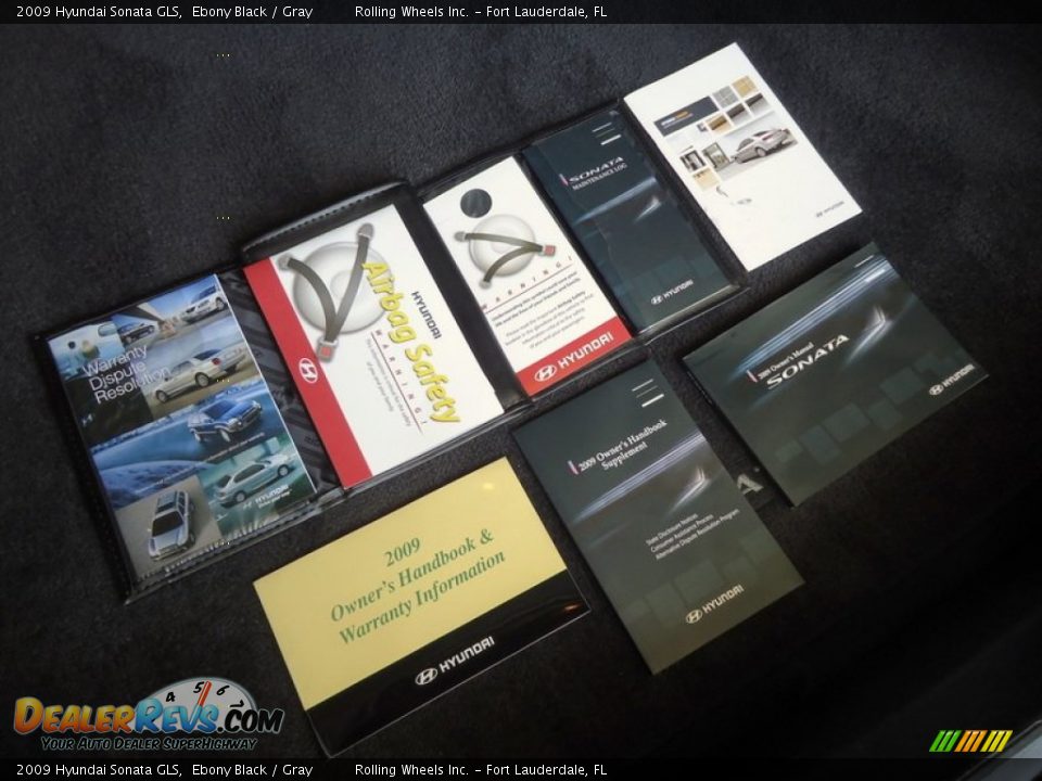 2009 Hyundai Sonata GLS Ebony Black / Gray Photo #11