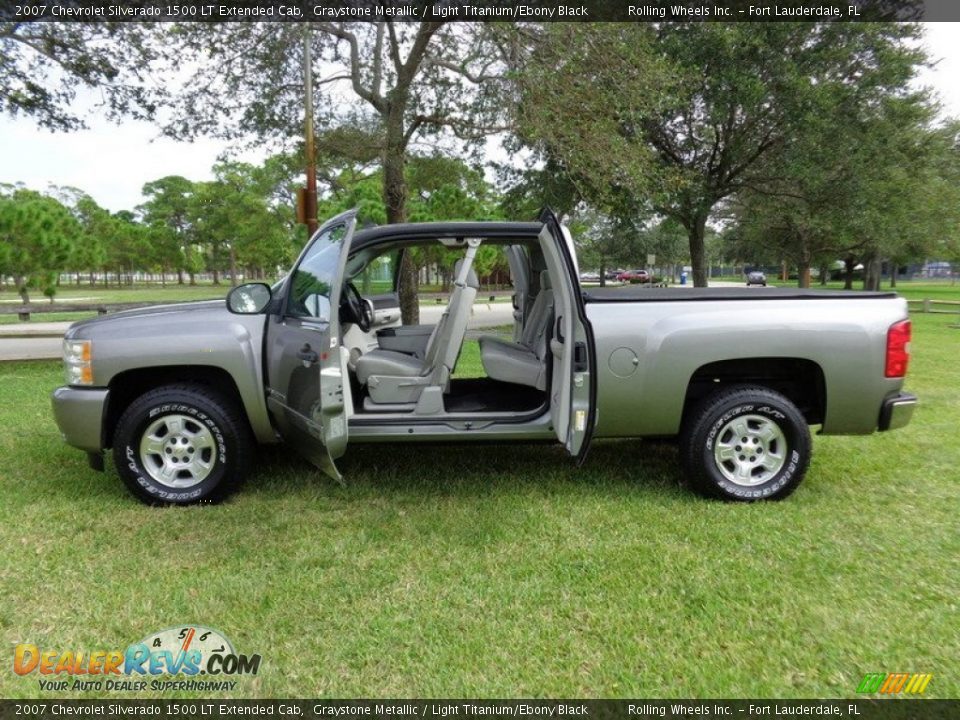2007 Chevrolet Silverado 1500 LT Extended Cab Graystone Metallic / Light Titanium/Ebony Black Photo #3