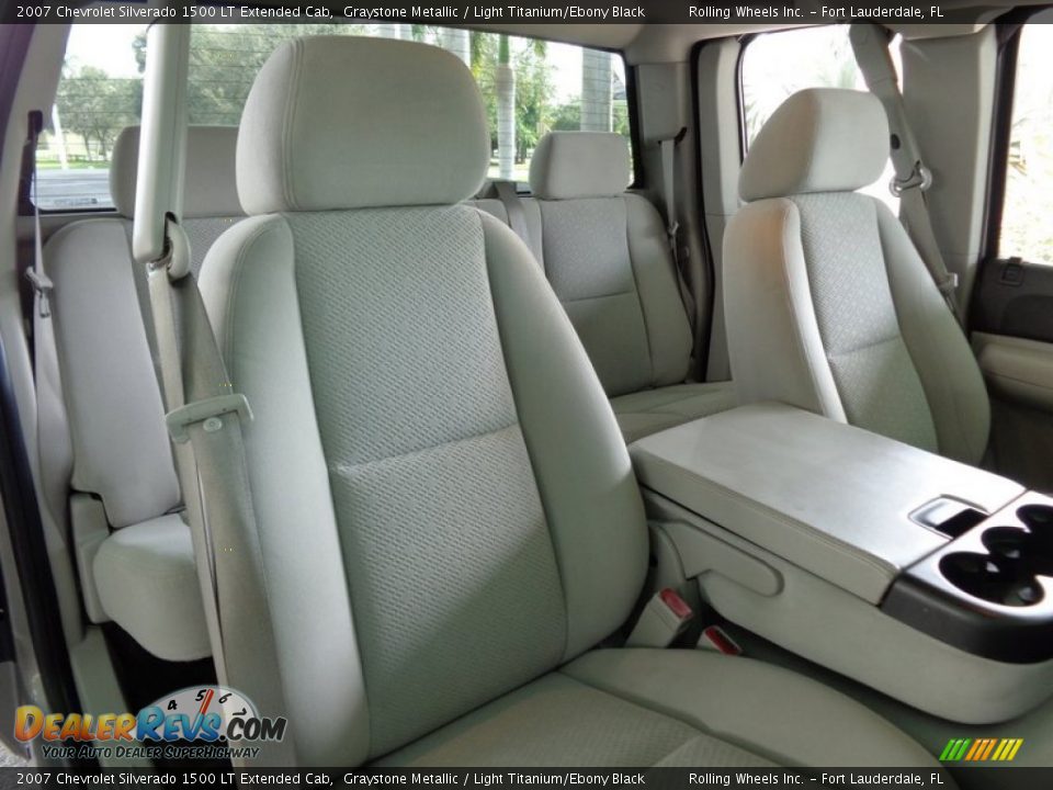 2007 Chevrolet Silverado 1500 LT Extended Cab Graystone Metallic / Light Titanium/Ebony Black Photo #8