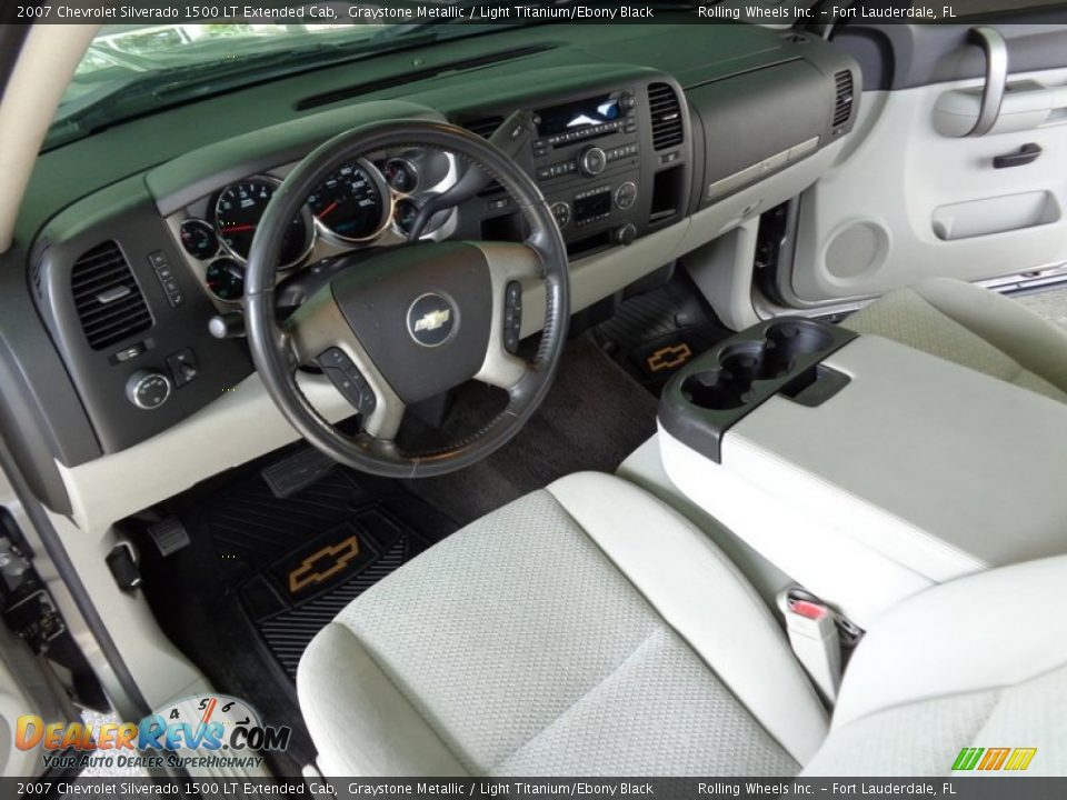 2007 Chevrolet Silverado 1500 LT Extended Cab Graystone Metallic / Light Titanium/Ebony Black Photo #10