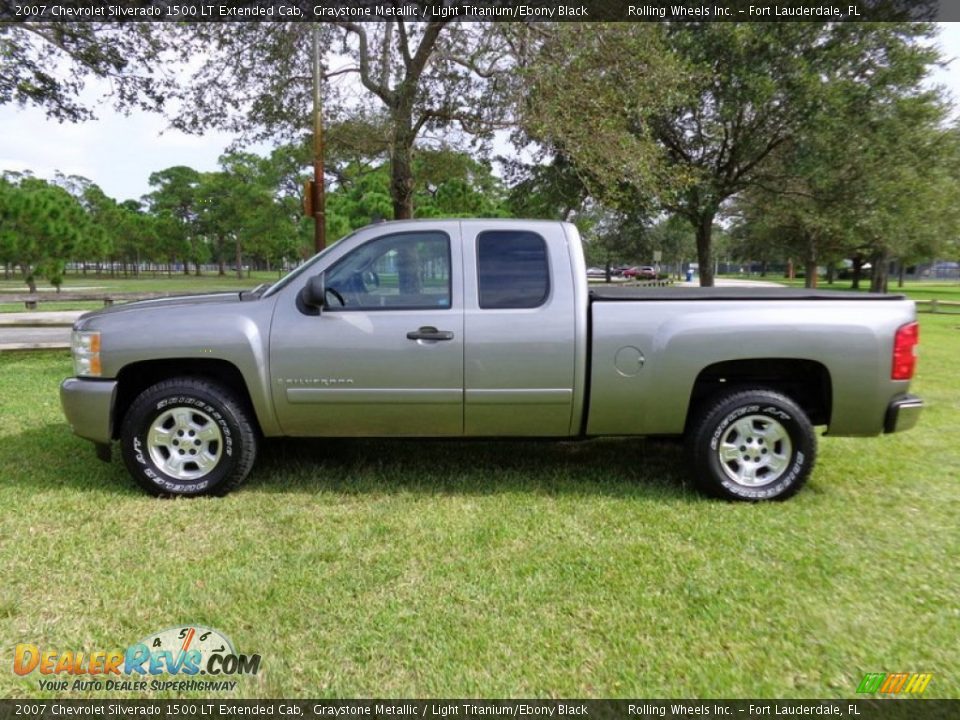 2007 Chevrolet Silverado 1500 LT Extended Cab Graystone Metallic / Light Titanium/Ebony Black Photo #16