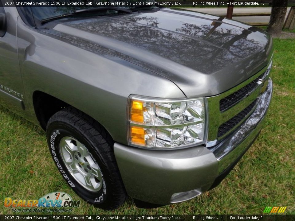 2007 Chevrolet Silverado 1500 LT Extended Cab Graystone Metallic / Light Titanium/Ebony Black Photo #23