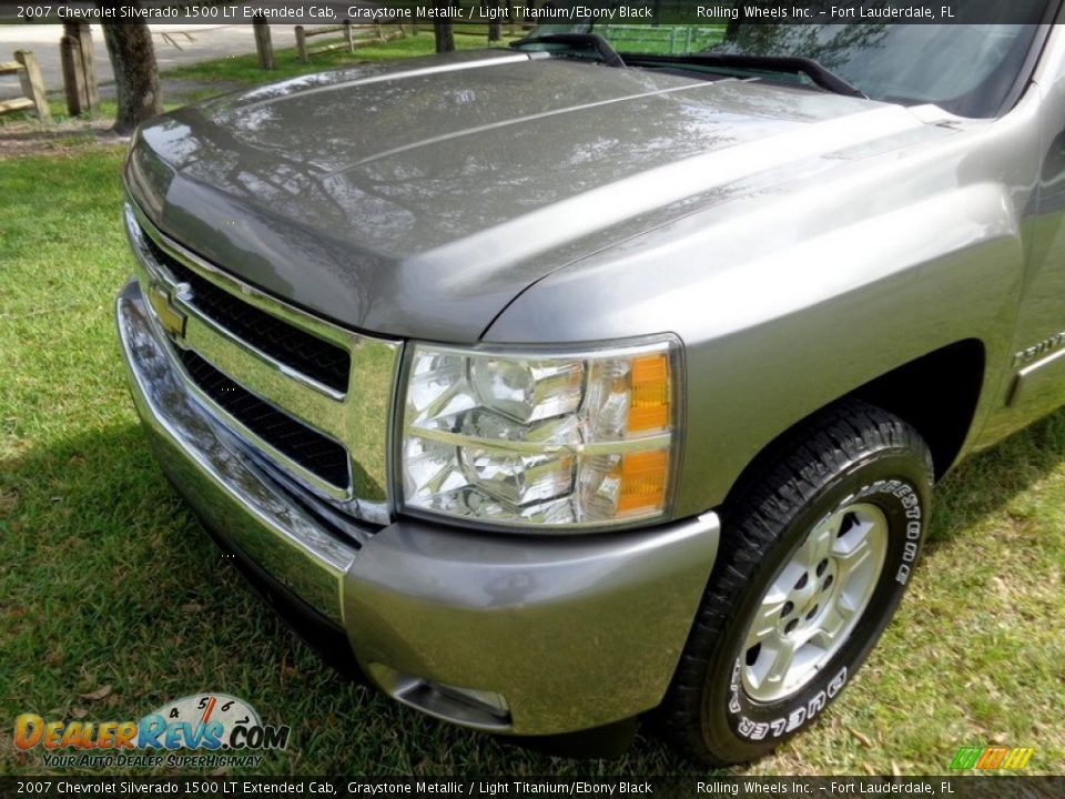 2007 Chevrolet Silverado 1500 LT Extended Cab Graystone Metallic / Light Titanium/Ebony Black Photo #25
